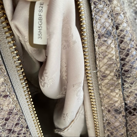 Michael Kors Bags | Michael Kors Womens Animal Print Leather Handbag